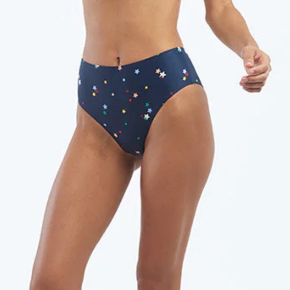 NWT SUMMERSALT Oasis Bikini Bottom Small Scatter Stars in Deep Sea - Size 4